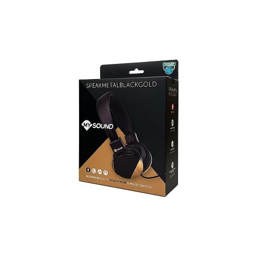 ΑΚΟΥΣΤΙΚΑ ΜΕ ΜΙΚΡΟΦΩΝΟ ΜΑΥΡΑ ΜΕ ΒΥΣΜΑ JACK 3.5mm MELICONI 497456 SPEAK METAL BLACK