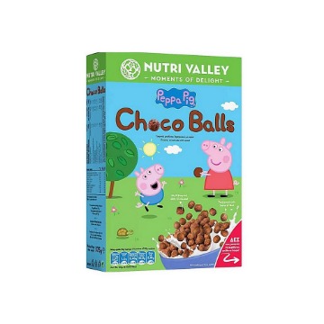 NUTRI VALLEY ΔΗΜΗΤΡΙΑΚΑ PEPPA PIG CHOCO BALLS 375gr