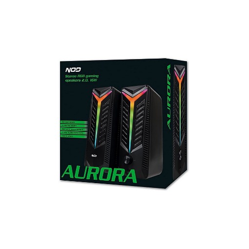 RGB ΣΤΕΡΕΟΦΩΝΙΚΑ ΗΧΕΙΑ 2.0 16W NOD AURORA