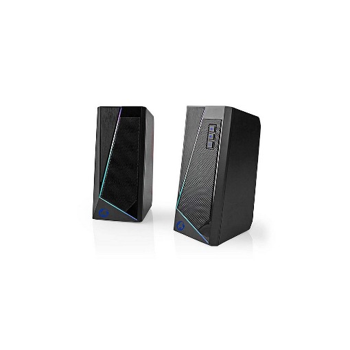 ΣΤΕΡΕΟΦΩΝΙΚΑ GAMING ΗΧΕΙΑ 2.0 18W ΜΕ RGB ΦΩΤΙΣΜΟ NEDIS GSPR31020BK
