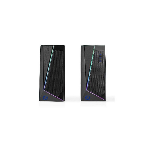 ΣΤΕΡΕΟΦΩΝΙΚΑ GAMING ΗΧΕΙΑ 2.0 18W ΜΕ RGB ΦΩΤΙΣΜΟ NEDIS GSPR31020BK