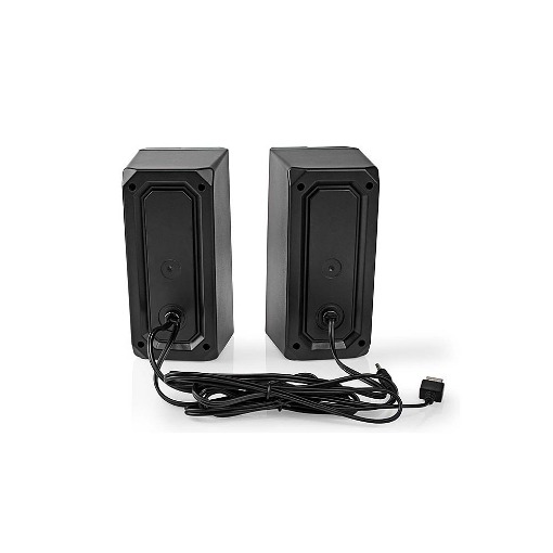 ΣΤΕΡΕΟΦΩΝΙΚΑ GAMING ΗΧΕΙΑ 2.0 18W ΜΕ RGB ΦΩΤΙΣΜΟ NEDIS GSPR31020BK