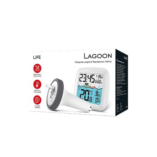 ΑΣΥΡΜΑΤΟ ΨΗΦΙΑΚΟ ΘΕΡΜΟΜΕΤΡΟ ΠΙΣΙΝΑΣ LIFE LAGOON