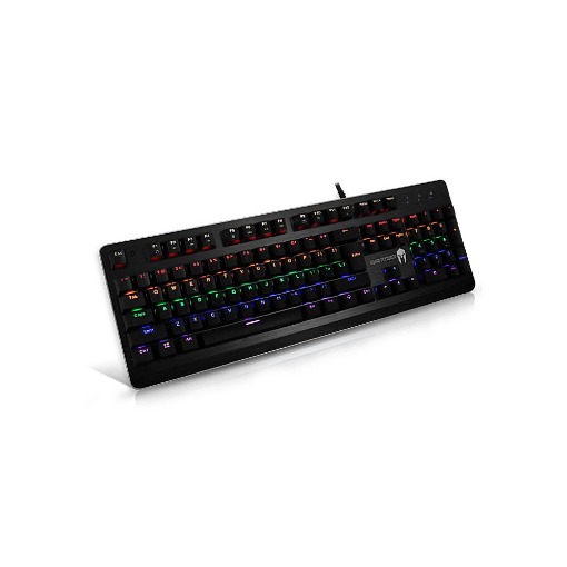 ΕΝΣΥΡΜΑΤΟ ΜΗΧΑΝΙΚΟ GAMING ΠΛΗΚΤΡΟΛΟΓΙΟ ΜΕ BACKLIGHT RGB ΚΑΙ ΕΠΙΦΑΝΕΙΑ ΑΠΟ ΑΛΟΥΜΙΝΙΟ NOD IRON STRIKE
