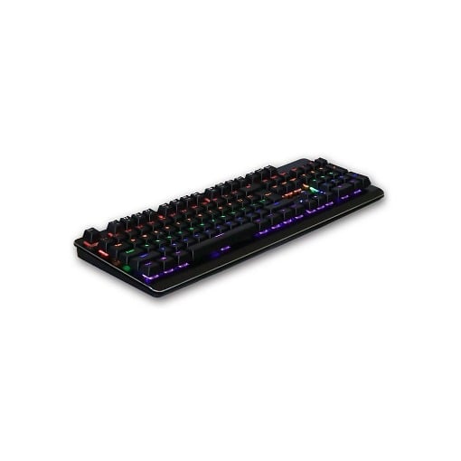 ΕΝΣΥΡΜΑΤΟ ΜΗΧΑΝΙΚΟ GAMING ΠΛΗΚΤΡΟΛΟΓΙΟ ΜΕ BACKLIGHT RGB ΚΑΙ ΕΠΙΦΑΝΕΙΑ ΑΠΟ ΑΛΟΥΜΙΝΙΟ NOD IRON STRIKE