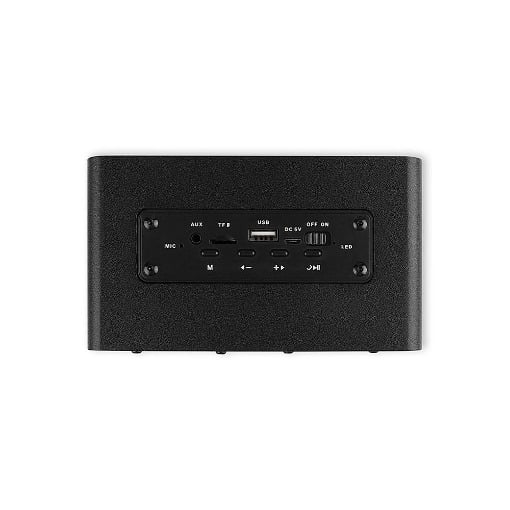 ΞΥΛΙΝΟ ΦΟΡΗΤΟ BLUETOOTH ΗΧΕΙΟ TOTAL BLACK 10W NOD ROCK CONCERT