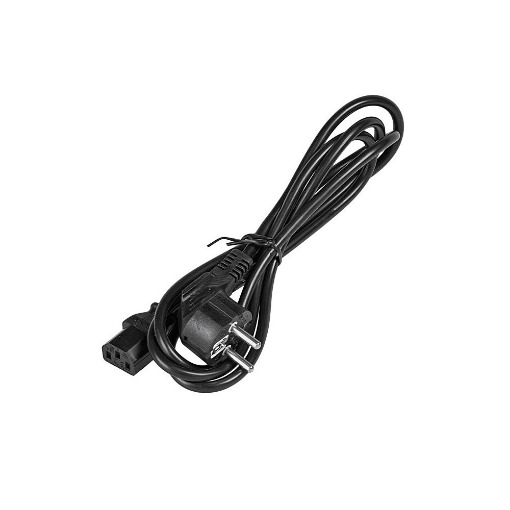 ΚΑΛΩΔΙΟ ΤΡΟΦΟΔΟΣΙΑΣ SCHUKO MALE -IEC-C13 ΘΗΛΥΚΟ  1.5m BLACK