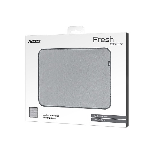 ΔΕΡΜΑΤΙΝΟ MOUSEPAD ΓΚΡΙ 350x270x3mm NOD FRESH GREY