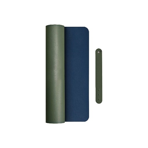XL ΔΕΡΜΑΤΙΝΟ MOUSEPAD ΔΙΠΛΗΣ ΟΨΗΣ ΛΑΔΙ-ΜΠΛΕ 800x345x1.8mm NOD STATUS XL GREEN-BLUE