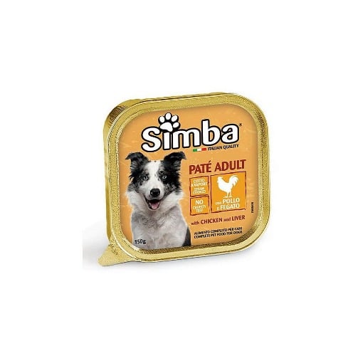 SIMBA ΣΚΥΛΟΤΡΟΦΗ PATE 150gr. - (POLLO E FEGATO)