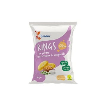 3αλφα RINGS SOUR CREAM & ΚΡΕΜΜΥΔΙ 85g