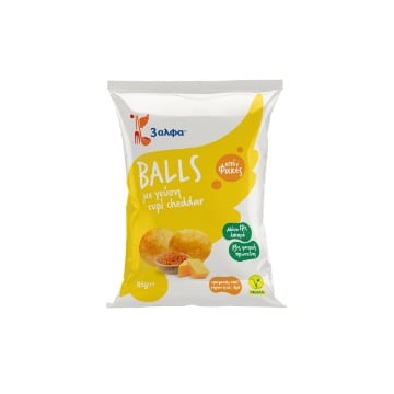3αλφα BALLS ΤΥΡΙ CHEDDAR 85g