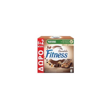 NESTLE BARS FITNESS 23,5gr. - (ΜΑΥΡΗ ΣΟΚΟΛΑΤΑ) (6+2)