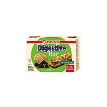 ΠΑΠΑΔΟΠΟΥΛΟΥ DIGESTIVE BARS (5x28gr.) (-0.60€)