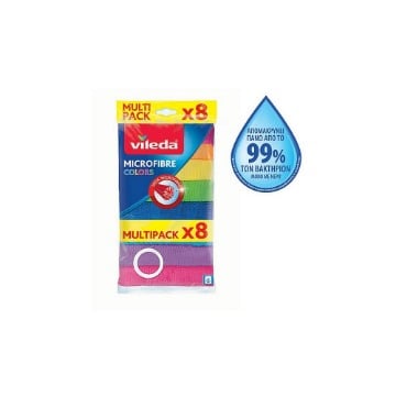VILEDA ΠΕΤΣΕΤΕΣ MICROFIBRE COLORS (8TMX)