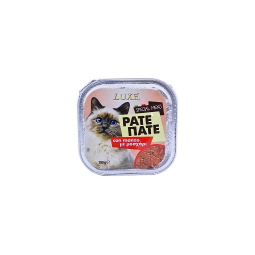 LUXE ΓΑΤΟΤΡΟΦΗ PATE 100gr. - (MANZO)