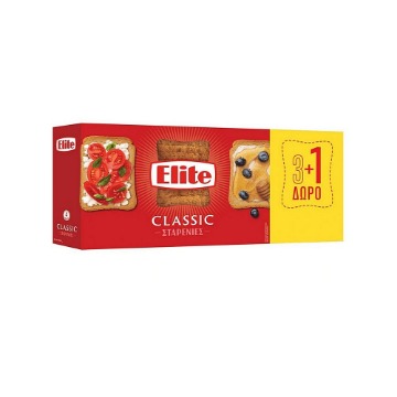 ELITE ΦΡΥΓΑΝΙΕΣ  ΣΤΑΡΕΝΙΕΣ 4x125gr. - (3+1 ΔΩΡΟ)
