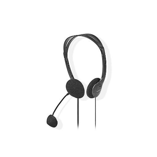 ΣΤΕΡΕΟΦΩΝΙΚΟ ON-EAR HEADSET ΜΕ ΣΥΝΔΕΣΗ 2x3,5mm NEDIS CHST100BK
