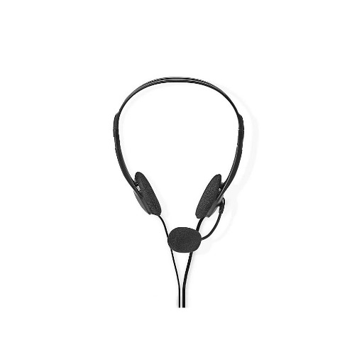 ΣΤΕΡΕΟΦΩΝΙΚΟ ON-EAR HEADSET ΜΕ ΣΥΝΔΕΣΗ 2x3,5mm NEDIS CHST100BK
