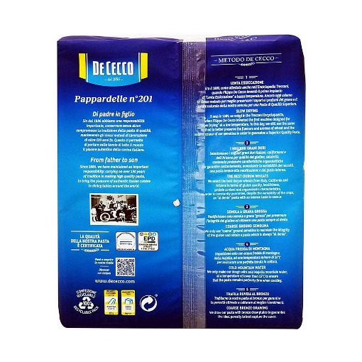 DE CECCO ΖΥΜΑΡΙΚΑ PAPPARDELLE 500g