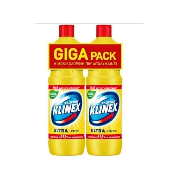 KLINEX ΧΛΩΡΙΝΗ ΠΑΧΥΡΕΥΣΤΗ 2x1250ml - (LEMON)