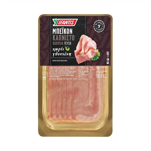 ΜΠΕΪΚΟΝ ΚΑΠΝΙΣΤΟ ΥΦΑΝΤΗΣ ΧΩΡΙΣ ΓΛΟΥΤΕΝΗ 100g