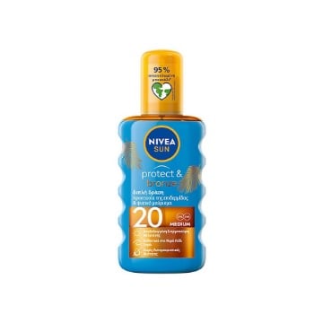 NIVEA SUN PROTECT & BRONZE OIL SPRAY (SPF 20) - 200ml