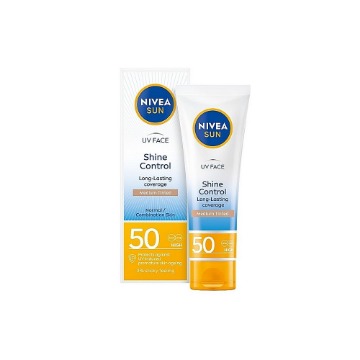 NIVEA SUN UV Face Shine Control Tinted Medium Creme (SPF 50) - 50ml