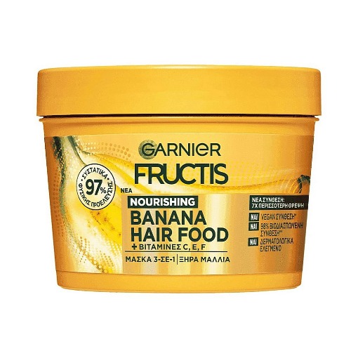 ΜΑΣΚΑ ΜΑΛΛΙΩΝ FRUCTIS HAIRFOOD BANANA 400ml