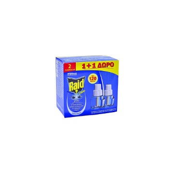 RAID ΥΓΡΟ ΑΝΤΑΛΛΑΚΤΙΚΟ 36ml 1+1 ΔΩΡΟ  (120 ΝΥΧΤΕΣ)