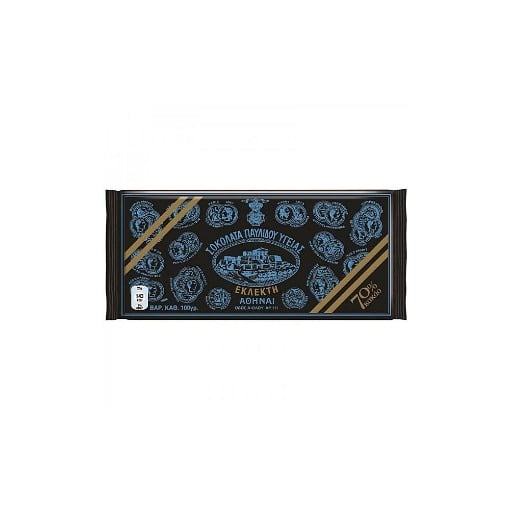 ΠΑΥΛΙΔΗΣ ΣΟΚΟΛΑΤΑ ΥΓΕΙΑΣ 100gr. - (70% ΚΑΚΑΟ)