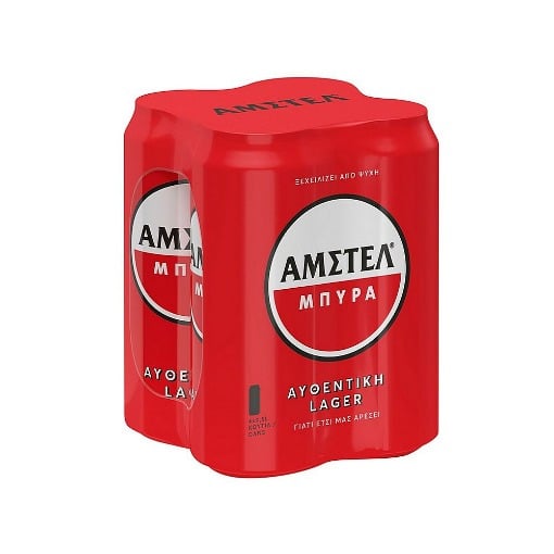 AMSTEL ΜΠΥΡΑ ΚΟΥΤΙ 500ml - (4 PACK)