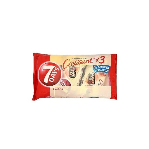 7 DAYS ΚΡΟΥΑΣΑΝ (3x70gr.) - (ΚΑΚΑΟ)
