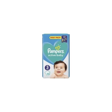 PAMPERS ACTIVE BABY No 3 (66τεμ.) MAXI