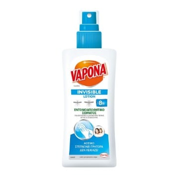 VAPONA ΕΝΤΟΜ/ΤΙΚΗ ΛΟΣΙΟΝ 100ml (INVISIBLE)
