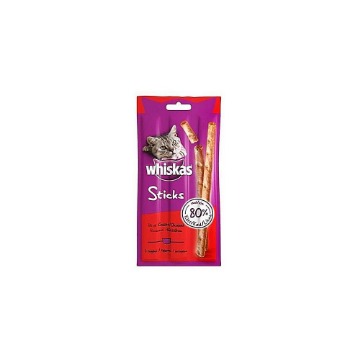 WHISKAS ΓΑΤΟΤΡΟΦΗ STICKS 18gr. - (ΜΟΣΧΑΡΙ)