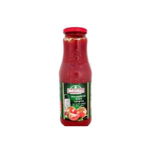 ΟΜΟΣΠΟΝΔΙΑ ΤΟΜΑΤΑ ΤΡΙΜΜΕΝΗ 690gr.