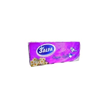 3ALFA ΧΑΡΤΙ ΥΓΕΙΑΣ ΑΡΩΜΑΤΙΚΟ 3Φ 108gr. - (10 ΡΟΛΑ)