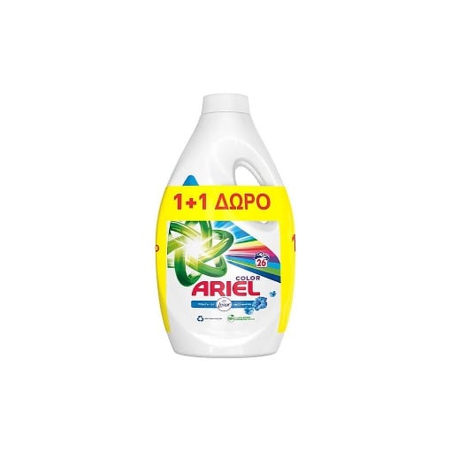ARIEL ΥΓΡΟ  26μεζ. - (1,30lt) (COLOR) (1+1 ΔΩΡΟ)