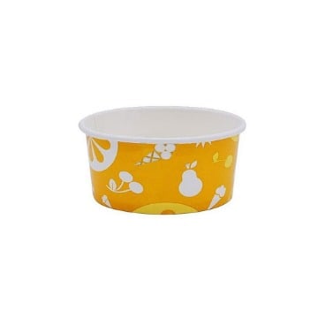 ΧΑΡΤΙΝΟ ΚΥΠΕΛΟ ΠΑΓΩΤΟΥ (3oz) - (YELLOW) (50τεμ.)