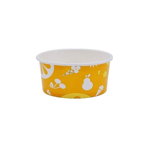 ΧΑΡΤΙΝΟ ΚΥΠΕΛΟ ΠΑΓΩΤΟΥ (3oz) - (YELLOW) (50τεμ.)