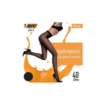 BIC ΚΑΛΣΟΝ VIVANT 40DEN (SMALL) - (ΜΑΥΡΟ)