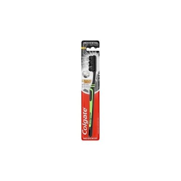 COLGATE ΟΔΟΝΤΟΒΟΥΡΤΣΑ DOUBLE ACTIOΝ - (CHARCOAL) (MEDIUM)