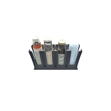 COLORATO ΠΟΤΗΡΟΘΗΚΗ ΠΛΑΣΤΙΚΗ 4 ΘΕΣΕΩΝ - (ΜΑΥΡΗ) (CLPCS-4A)