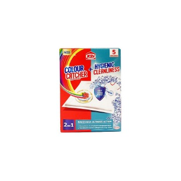 COLOUR CATCHER ΧΡΩΜΟΠΑΓΙΔΑ K2R 2 ΣΕ 1 (5τεμ.) - (HYGIENIC CLEANLINESS)