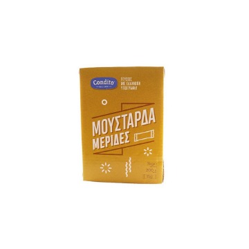 CONDITO ΜΟΥΣΤΑΡΔΑ (200x15gr.) - (ΜΕΡΙΔΕΣ)