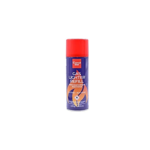CORAL GAS ΑΕΡΙΟ ΑΝΑΠΛΗΡΩΣΗΣ ΑΝΑΠΤΗΡΩΝ 220gr. - (400ml)
