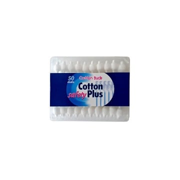 COTTON PLUS ΠΑΙΔΙΚΟΙ ΩΤΟΚΑΘΑΡΙΣΤΕΣ ΑΣΦΑΛΕΙΑΣ 50τεμ. - (FLAT BAZAKI) (PAPER STICK)