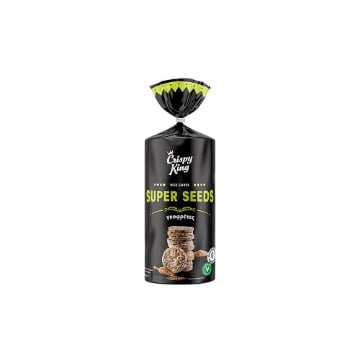 CRISPY KING ΡΥΖΟΓΚΟΦΡΕΤΕΣ SUPERSEEDS 100gr.