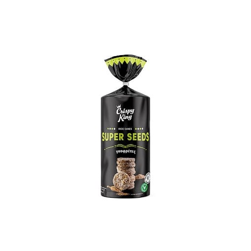 CRISPY KING ΡΥΖΟΓΚΟΦΡΕΤΕΣ SUPERSEEDS 100gr.